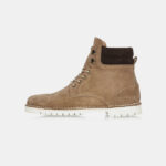 Sand suede boots